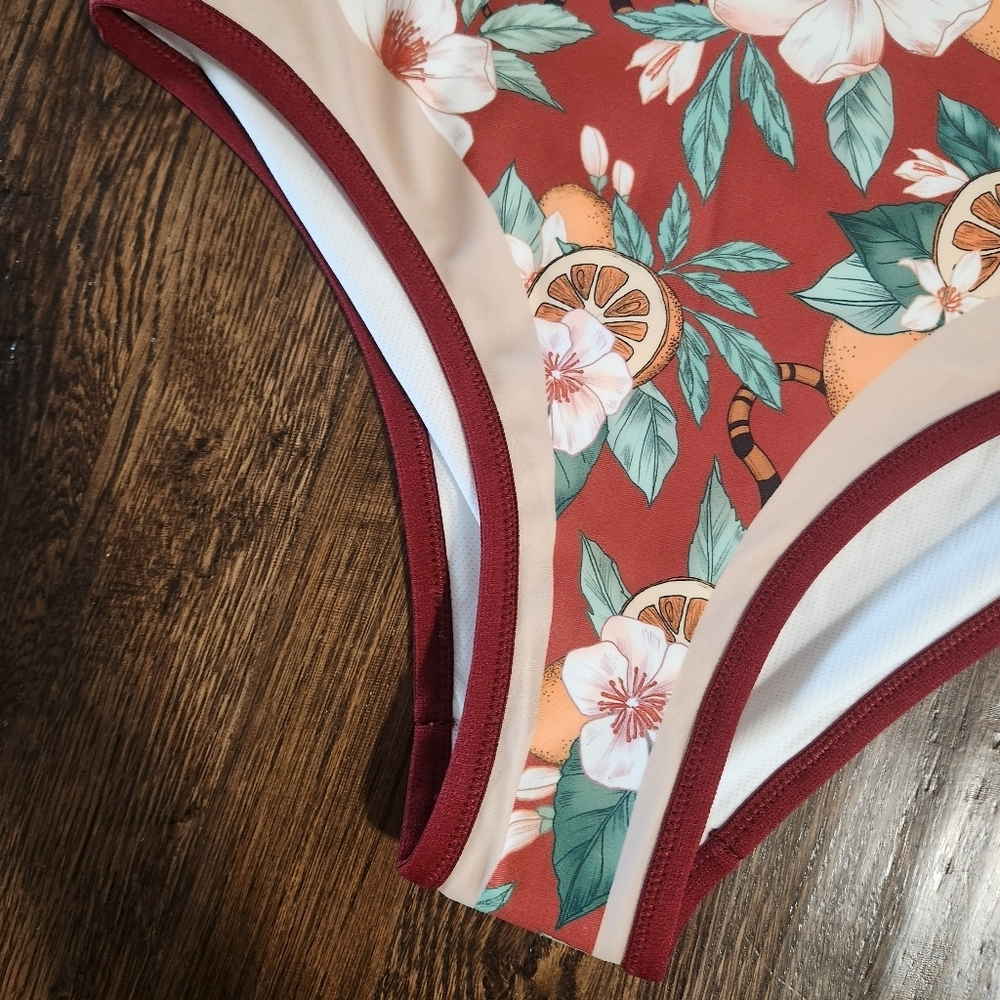 Visual Mood Nwt Women’s Leda High-Waist Bikini Bottoms Only Size Medium — image 5 of 7